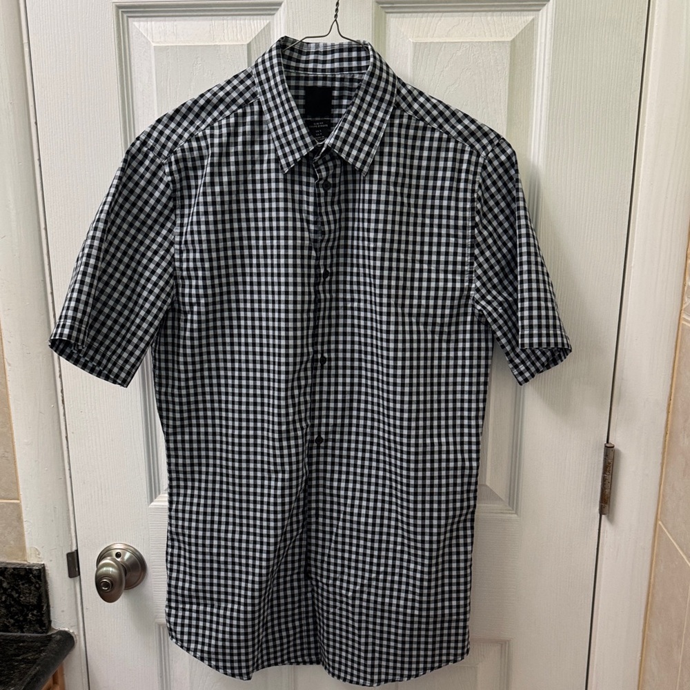 H&M Black and White Gingham Shirt